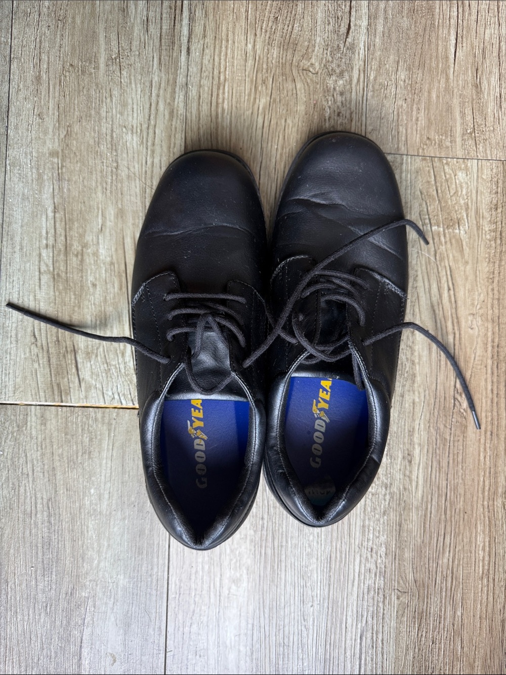 Goodyear Men's Black Lace-Up Derby Shoes